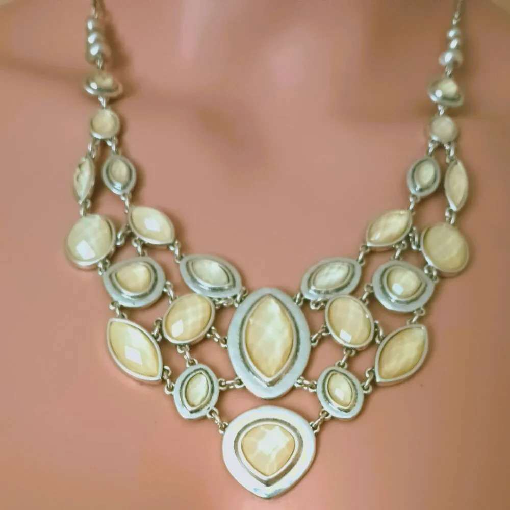 Lucky Brand Layered Bib Necklace 18
